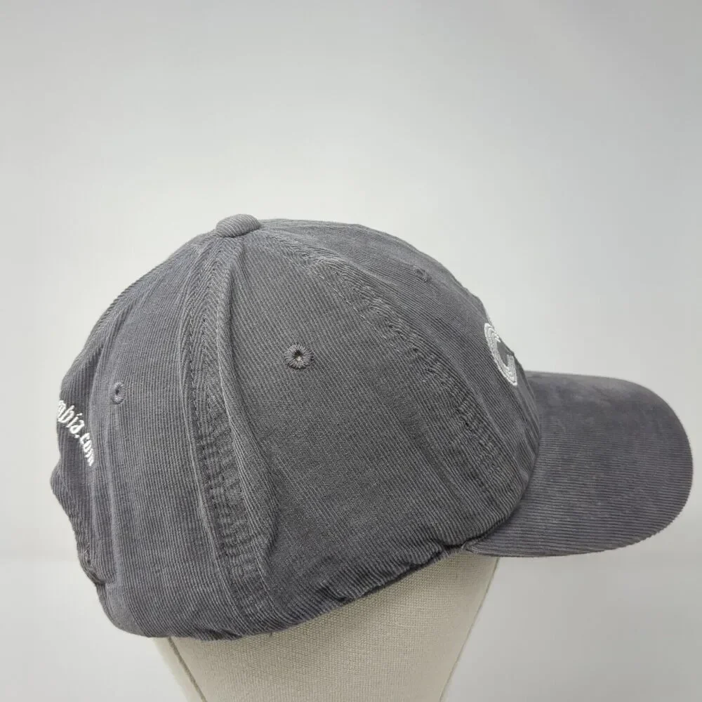 Como Slideback Hat Gray One Size Corduroy Top of the World 6 Panel
